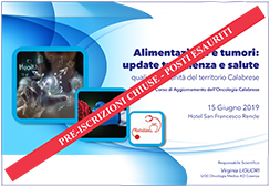 Alimentazione e tumori: update tra scienza e salute. Quali opportunità del territorio calabrese